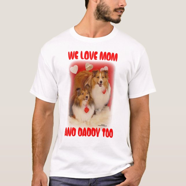 CAMISETA SHELTIES DE AMOR (Anverso)
