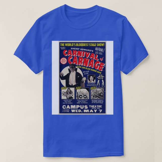 Camiseta Shemp Howards nival of nage Personalizado Spook Sh (Diseño del anverso)
