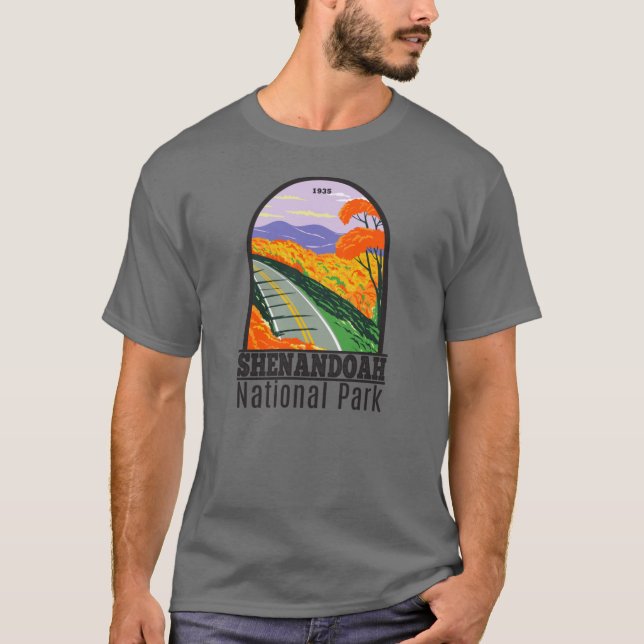 Camiseta Shenandoah National Park Skyline Drive Virginia (Anverso)