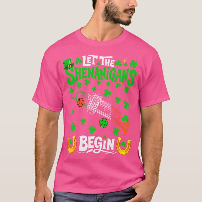 Camiseta Shenanigan Comienza El Día De San Patricio (Anverso)