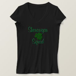 Camiseta Shenanigan Squad Shamrock Bar Fiesta Mujer