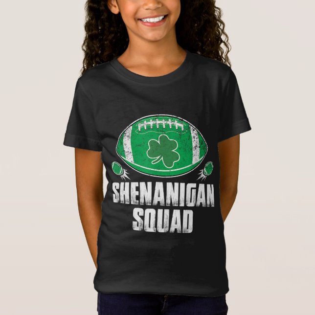 Camiseta Shenanigan Squad St. Patricks Day Funny American F (Anverso)