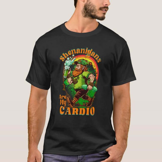 Camiseta Shenanigans Are My Cardio Gym Cute St Patrick's Da (Anverso)