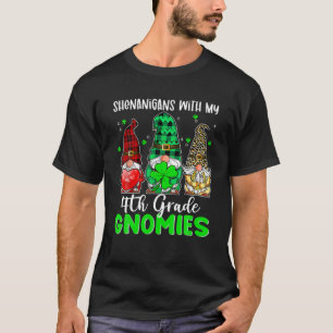 Camiseta Shenanigans Con Maestra De 4º Grado Gnome St Patri