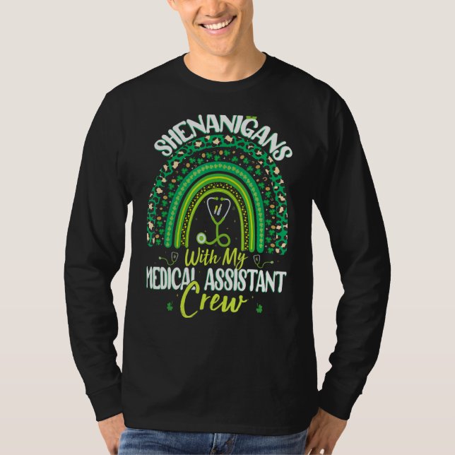Camiseta Shenanigans Con Mi Asistente Médico St Patricks (Anverso)
