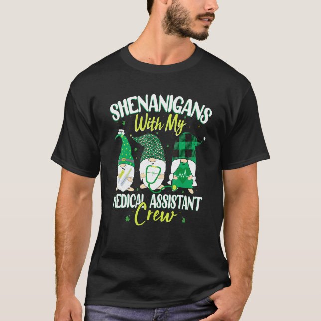 Camiseta Shenanigans Con Mi Asistente Médico St Patricks (Anverso)
