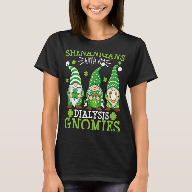 Camiseta Shenanigans Con Mis Gnomías De Diálisis St Patrick (Anverso)