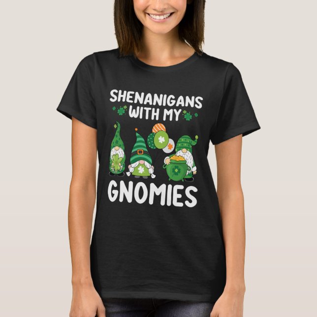 Camiseta Shenanigans Con Mis Gnomías Feliz Santo Patrones D (Anverso)