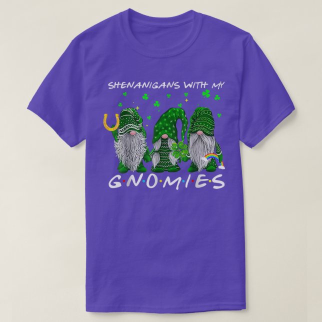 Camiseta Shenanigans con mis gnomos St Patrick's Day Shamr (Diseño del anverso)