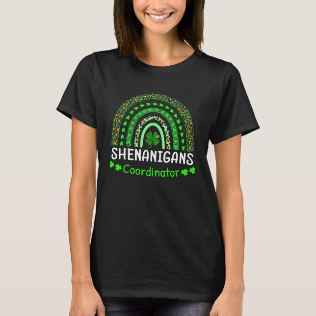 Camiseta Shenanigans Coordinator Matching Teacher St Patric (Anverso)
