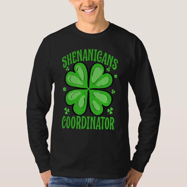Camiseta Shenanigans Coordinator  Teacher St Patrick's Day (Anverso)