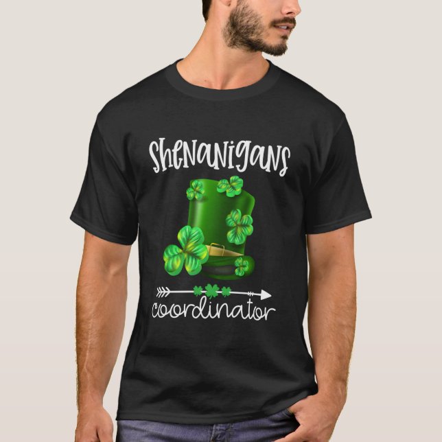 Camiseta Shenanigans Coordinator Teacher St Patrick'S Day (Anverso)