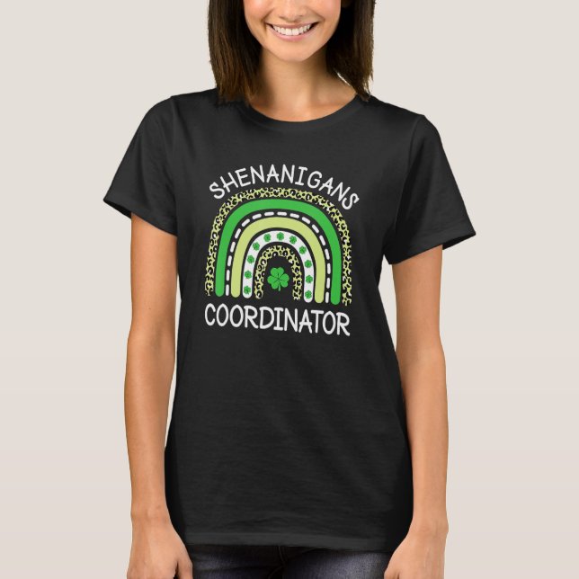 Camiseta Shenanigans Coordinator Teachers St Patricks Day R (Anverso)