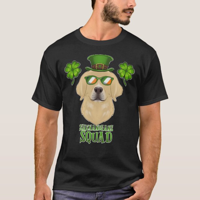 Camiseta Shenanigans Escuadrón I St Patricks Día Labrador (Anverso)