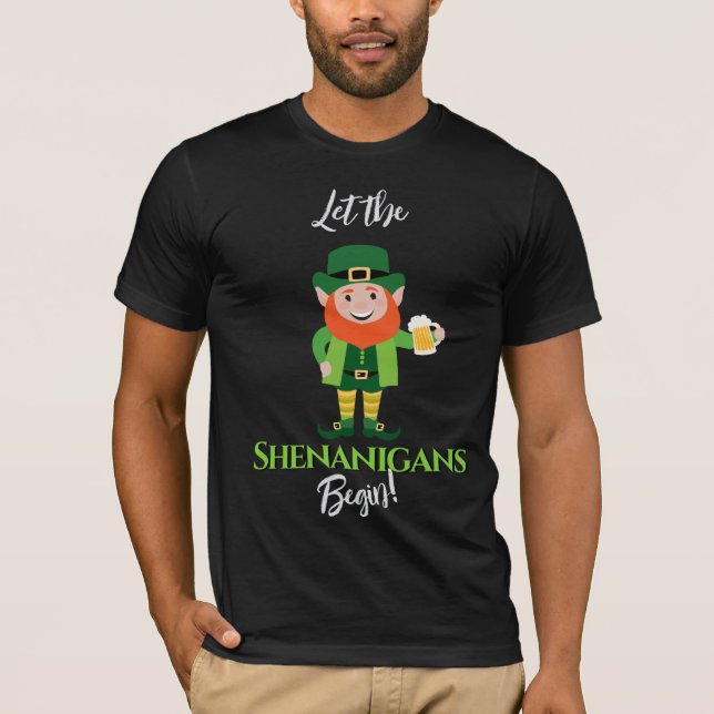 Camiseta Shenanigans Leprechaun San Patricio (Anverso)