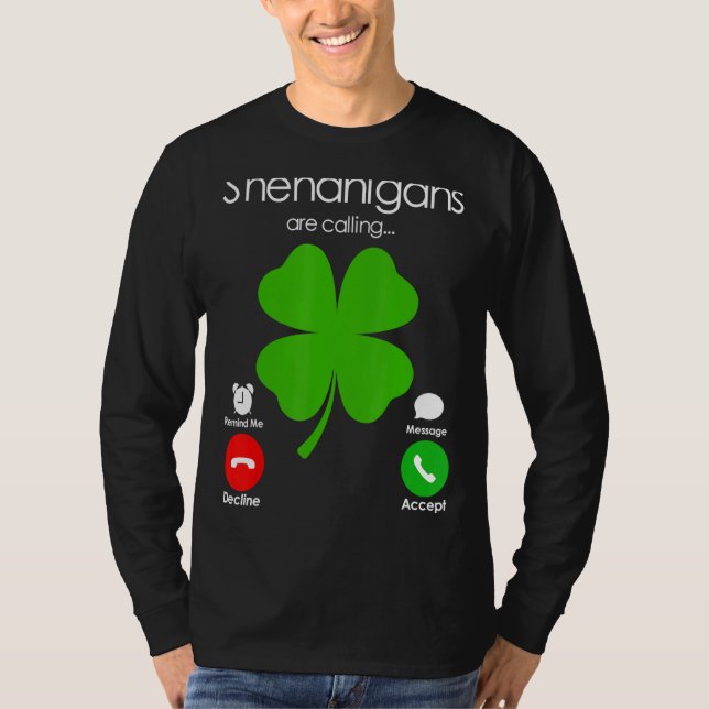 Camiseta Shenanigans llama a la basura irlandesa por el Día (Anverso)