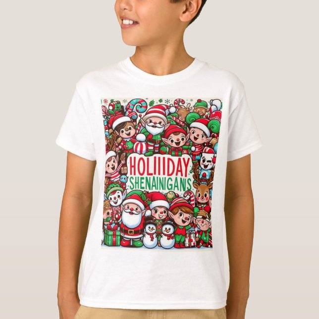 Camiseta Shenanigans navideños - Navidades animados y bonit (Anverso)