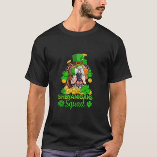 Camiseta Shenanigans Squad Bulldog inglés Perro Shamrock Pa