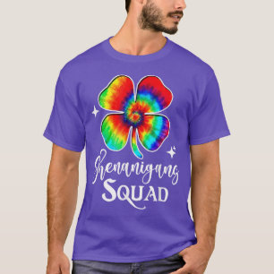 Camiseta Shenanigans Squad Funny Irish Tie Dye St Patrick