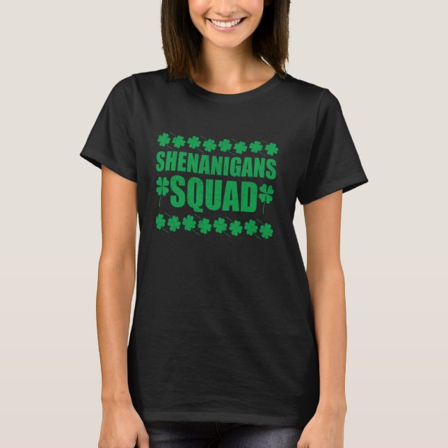 Camiseta Shenanigans Squad Funny St Patricks Day (Anverso)