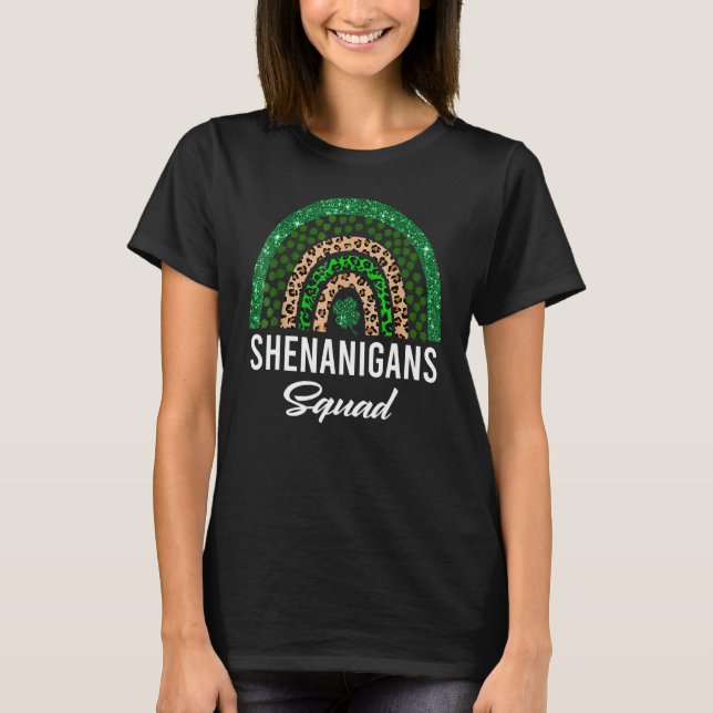 Camiseta Shenanigans Squad Funny St Patricks Day Costume Ra (Anverso)