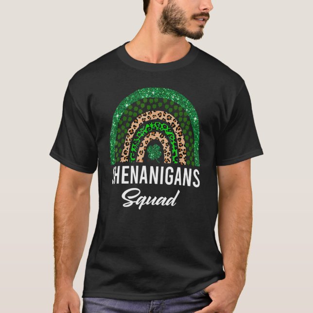 Camiseta Shenanigans Squad Funny St Patricks Day Costume Ra (Anverso)