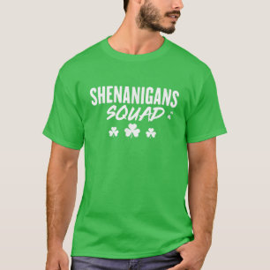 Camiseta Shenanigans Squad Funny St Patricks Day Irish Teat