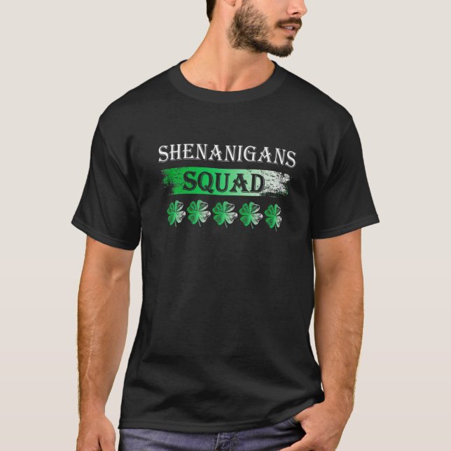 Camiseta Shenanigans Squad Funny St Patricks Day Mateo (Anverso)