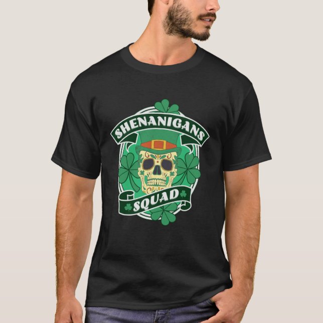 Camiseta Shenanigans Squad Gorra de cráneo de azúcar irland (Anverso)