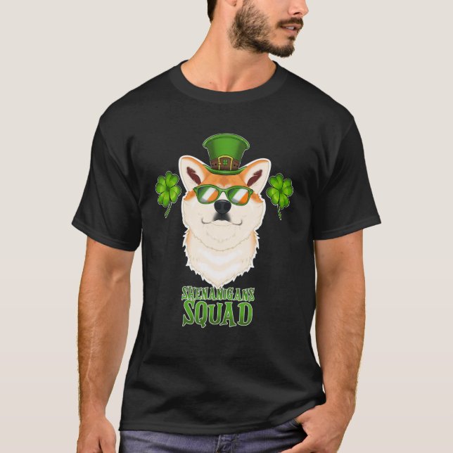 Camiseta Shenanigans Squad I St Patricks Day Akita Inu (Anverso)
