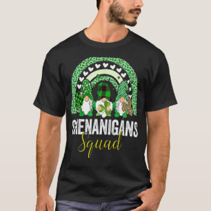 Camiseta Shenanigans Squad Irish Gnomes Rainbow St Patrick