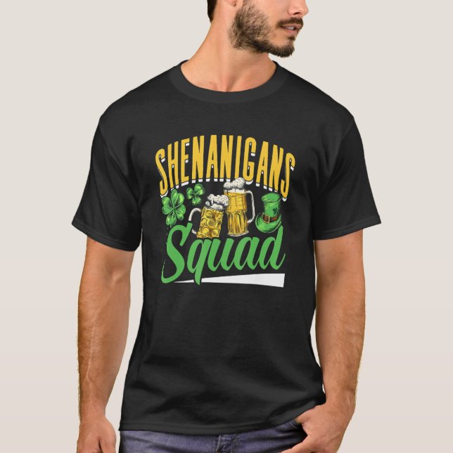 Camiseta Shenanigans Squad Irish Green Ireland St Patricks (Anverso)