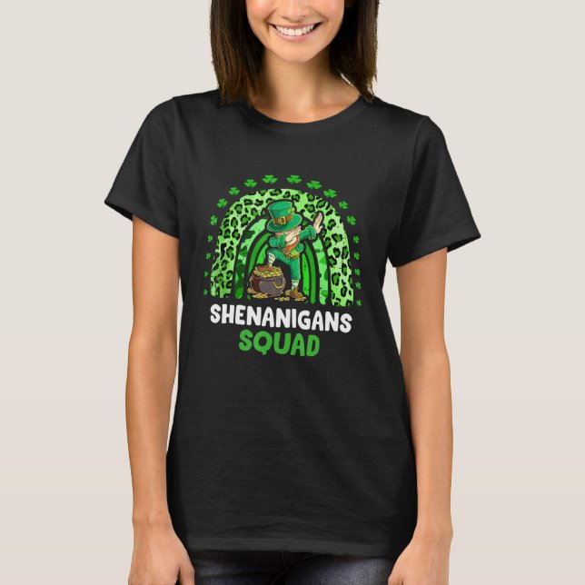 Camiseta Shenanigans Squad Irish St Patricks Day Dabbing Le (Anverso)