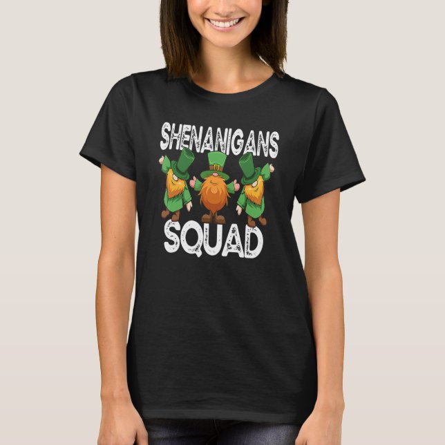 Camiseta Shenanigans Squad Irish St Patricks Day Gnomes Sha (Anverso)