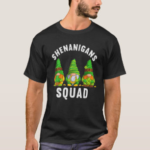 Camiseta Shenanigans Squad Irish Tee Funny Gnomes Saint Pat
