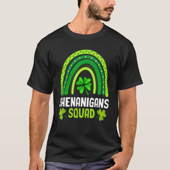 Camiseta Shenanigans Squad St Patrick's Day Gifts Rainbow S (Anverso)