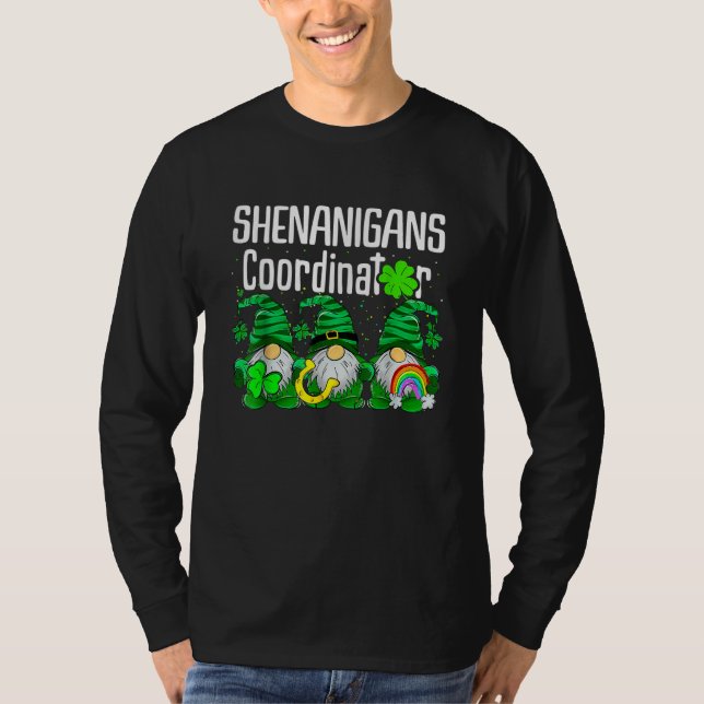 Camiseta Shenanigans Squad St Patricks Day Gnomes Family (Anverso)