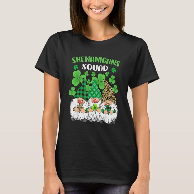 Camiseta Shenanigans Squad St Patricks Day Gnomes Green Pro (Anverso)
