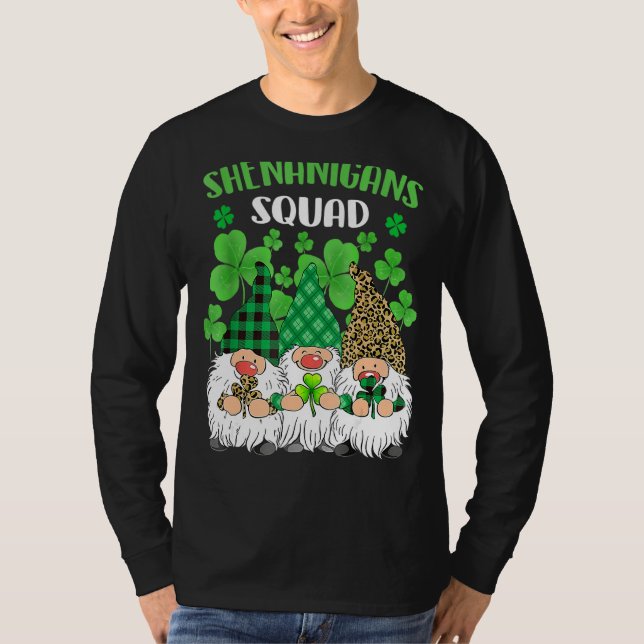 Camiseta Shenanigans Squad St Patricks Day Gnomes Green Pro (Anverso)