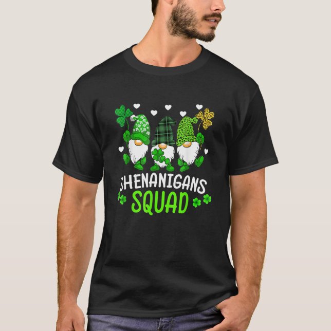 Camiseta Shenanigans Squad St Patricks Day Gnomes Green Pro (Anverso)