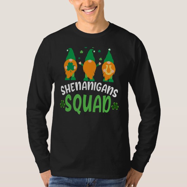 Camiseta Shenanigans Squad St Patricks Day Gnomes Green Pro (Anverso)