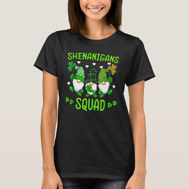 Camiseta Shenanigans Squad St Patricks Day Gnomes Green Pro (Anverso)