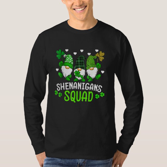 Camiseta Shenanigans Squad St Patricks Day Gnomes Green Pro (Anverso)