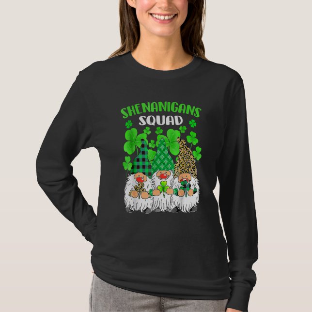 Camiseta Shenanigans Squad St Patricks Day Gnomes Green Pro (Anverso)