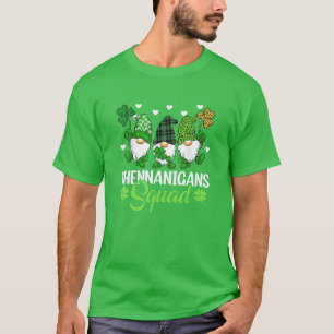 Camiseta Shenanigans Squad St Patricks Day Gnomes Green Pro