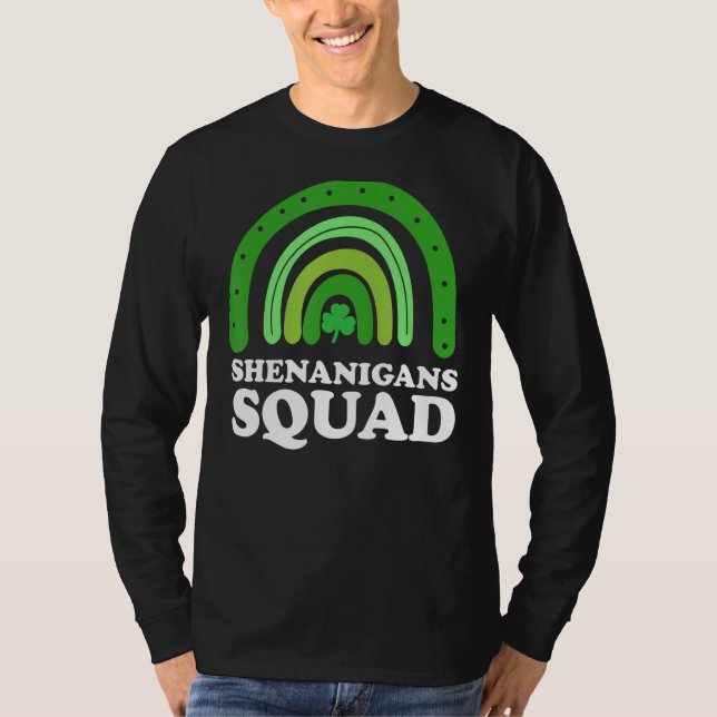 Camiseta Shenanigans Squad St Patricks Day Gnomes Green Pro (Anverso)