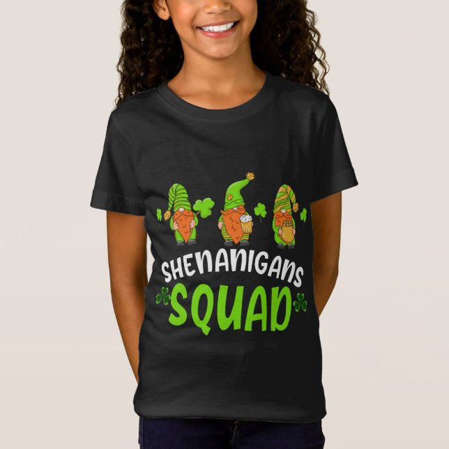 Camiseta Shenanigans Squad St Patrick's Day Grnomes Gr (Anverso)