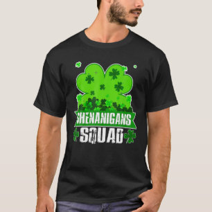 Camiseta Shenanigans Squad St Patricks Day Shamrock Clover