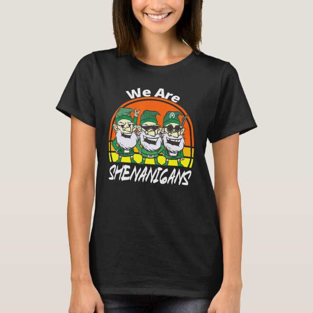 Camiseta Shenanigans Squad St Patricks Día Verde Orgullo Ir (Anverso)