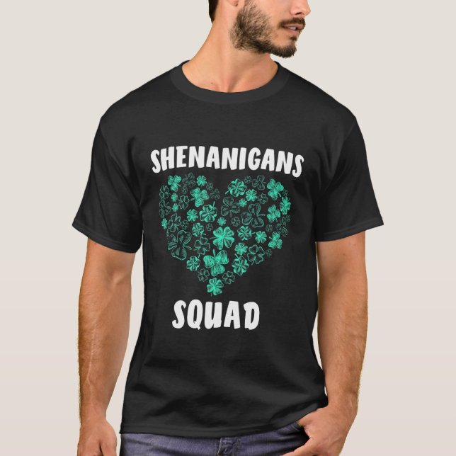 Camiseta Shenanigans Team Squad Parking Para Saint Patricks (Anverso)